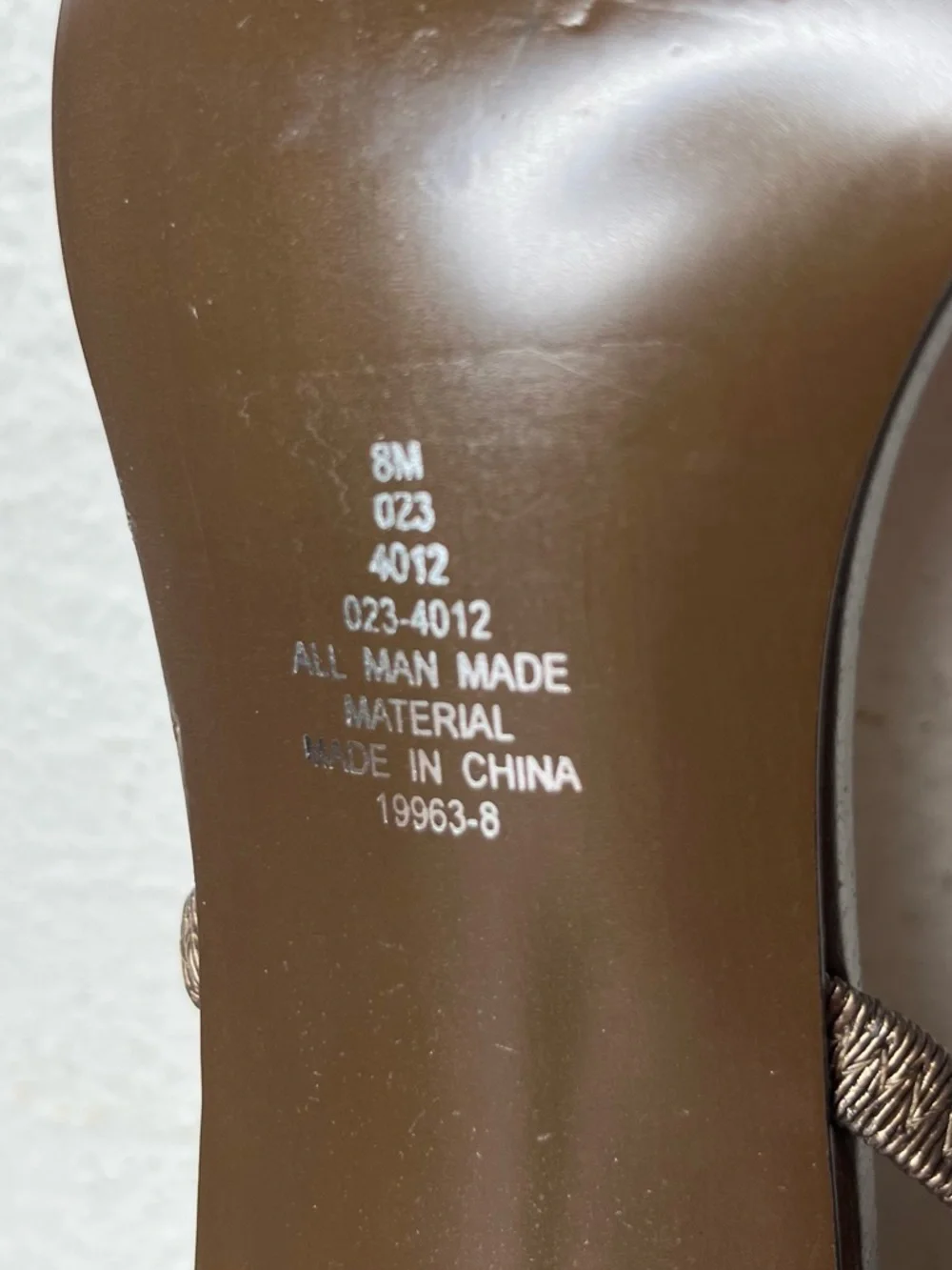 Vintage Brown Bronze Button Embellished Strappy Slingback Kitten Heels - Picture 10 of 10